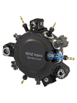 BENZ Hybrix S-1: single-row, star-shaped tool carrier system with automatic tool change system