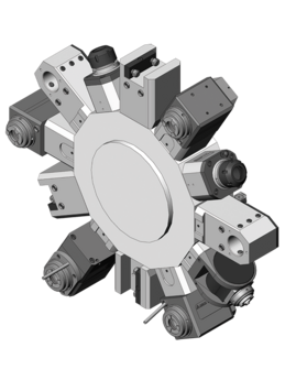 Tooling systems for lathes: driven tools EMAG