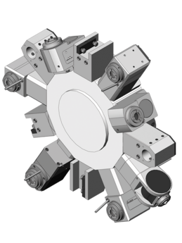 Tooling systems for lathes: driven tools Mazak